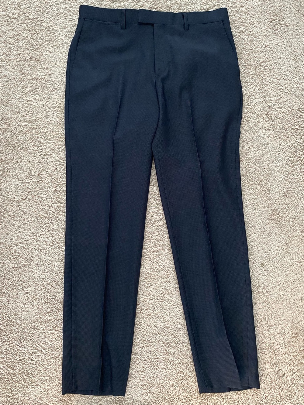 Banana Republic Men's Suit- Marzotto Super 110 Navy Birdseye 40R, 32x32 - Picture 3 of 15